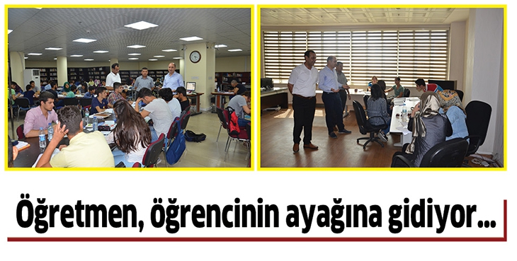 &Ouml;ĞRETMEN, &Ouml;ĞRENCİNİN AYAĞINA GİDİYOR&hellip;