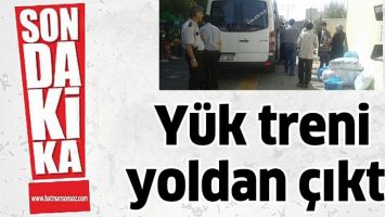 Y&Uuml;K TRENİ YOLDAN &Ccedil;IKTI