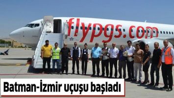 BATMAN-İZMİR U&Ccedil;UŞU BAŞLADI