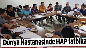 D&Uuml;NYA HASTANESİNDE HAP TATBİKATI&hellip;