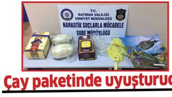 &Ccedil;AY PAKETİNDE UYUŞTURUCU!