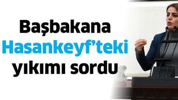 BAŞBAKANA HASANKEYF&rsquo;TEKİ YIKIMI SORDU