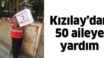 KIZILAY'DAN 50 AİLEYE YARDIM