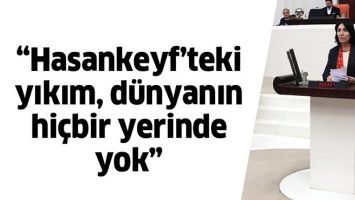 &ldquo;HASANKEYF&rsquo;TEKİ YIKIM, D&Uuml;NYANIN Hİ&Ccedil;BİR YERİNDE YOK&rdquo;