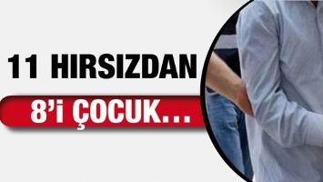 11 HIRSIZDAN 8&rsquo;İ &Ccedil;OCUK&hellip;
