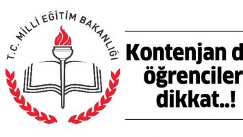 KONTENJAN DIŞI &Ouml;ĞRENCİLER, DİKKAT..!