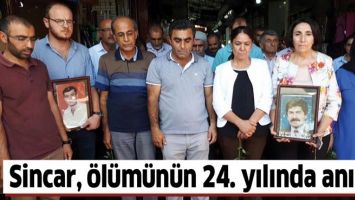 SİNCAR, &Ouml;L&Uuml;M&Uuml;N&Uuml;N 24. YILINDA ANILDI