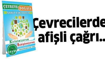 &Ccedil;EVRECİLERDEN AFİŞLİ &Ccedil;AĞRI&hellip;