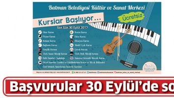 BAŞVURULAR 30 EYL&Uuml;L&rsquo;DE SON