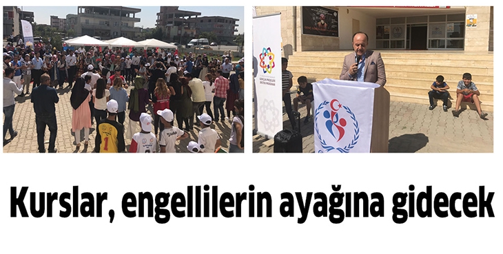 KURSLAR, ENGELLİLERİN AYAĞINA GİDECEK
