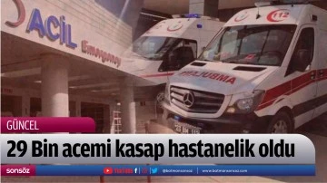 29 Bin acemi kasap hastanelik oldu