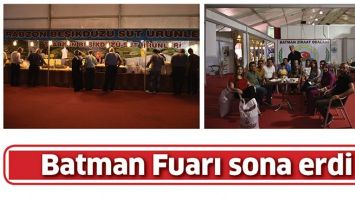 BATMAN FUARI SONA ERDİ