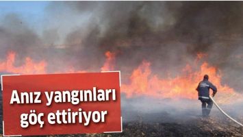 ANIZ YANGINLARI G&Ouml;&Ccedil; ETTİRİYOR