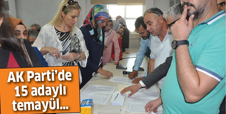 AK PARTİ&rsquo;DE 15 ADAYLI TEMAY&Uuml;L&hellip;