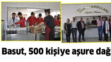 BASUT, 500 KİŞİYE AŞURE DAĞITTI