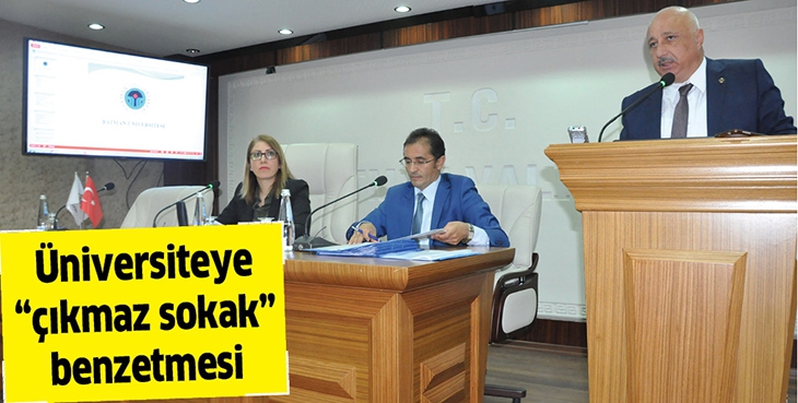&Uuml;NİVERSİTEYE &ldquo;&Ccedil;IKMAZ SOKAK&rdquo; BENZETMESİ