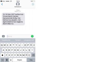 SMS'Lİ UYARI...