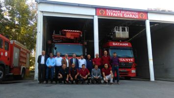 YARALI İTFAİYE ERLERİNE ZİYARET