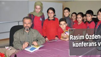 RASİM &Ouml;ZDEN&Ouml;REN, KONFERANS VERDİ