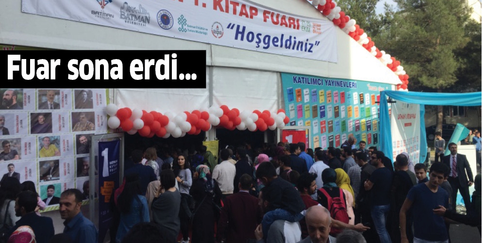 FUAR SONA ERDİ&hellip;