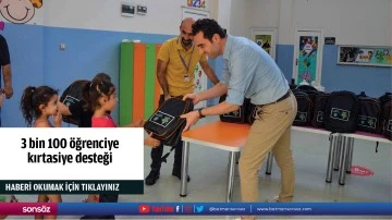 3 bin 100 &ouml;ğrenciye kırtasiye desteği