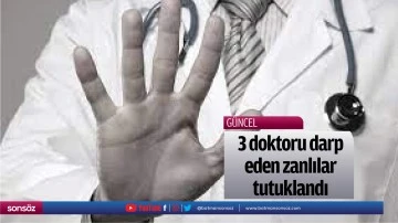 3 doktoru darp eden zanlılar tutuklandı