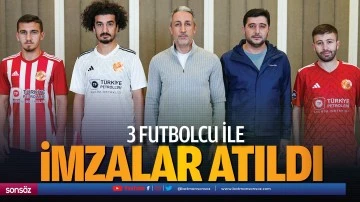 3 Futbolcu İle İmzalar Atıldı