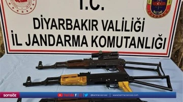3 kalaşnikof piyade t&uuml;feği ele ge&ccedil;irildi