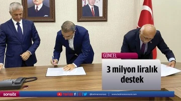 3 milyon liralık destek