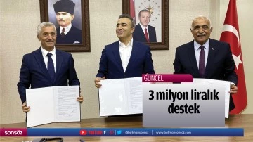 3 milyon liralık destek