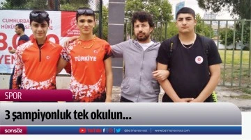 3 şampiyonluk tek okulun&hellip;