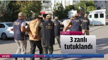3 zanlı tutuklandı