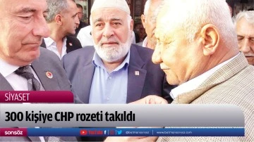 300 kişiye CHP rozeti takıldı