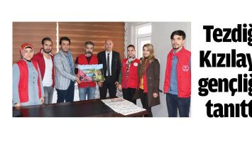 TEZDİĞ, KIZILAY&rsquo;I GEN&Ccedil;LİĞE TANITTI