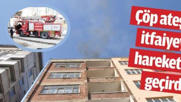 &Ccedil;&Ouml;P ATEŞİ, İTFAİYEYİ HAREKETE GE&Ccedil;İRDİ