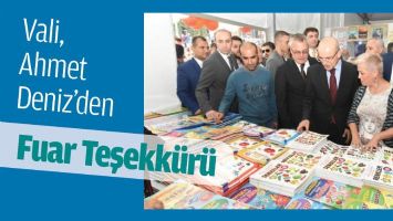 VALİ&rsquo;DEN FUAR TEŞEKK&Uuml;R&Uuml;