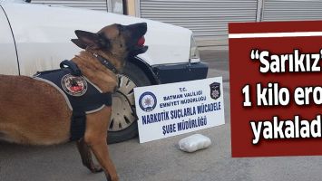 SARIKIZ, 1 KİLO EROİN YAKALADI!