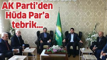 AK PARTİ&rsquo;DEN H&Uuml;DA PAR&rsquo;A TEBRİK&hellip;