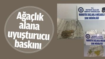 AĞA&Ccedil;LIK ALANA UYUŞTURUCU BASKINI