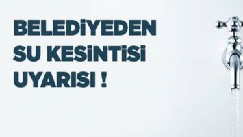 SU KESİNTİSİ UYARISI