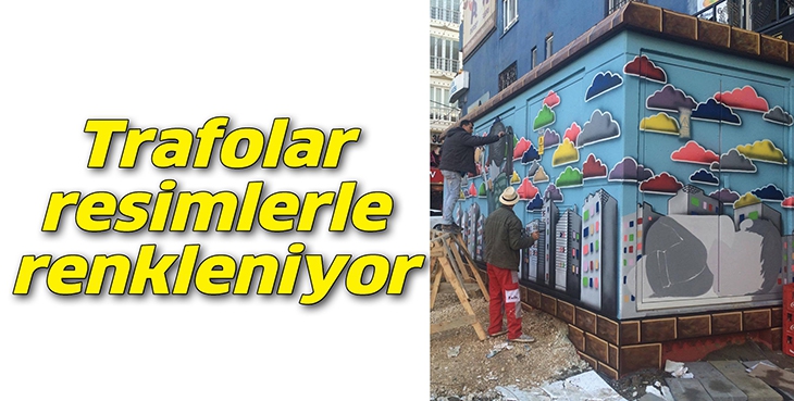 TRAFOLAR RESİMLERLE RENKLENİYOR