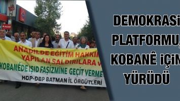 DEMOKRASİ PLATFORMU, KOBAN&Ecirc; İ&Ccedil;İN Y&Uuml;R&Uuml;D&Uuml;