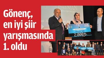 G&Ouml;NEN&Ccedil;, EN İYİ ŞİİR YARIŞMASINDA 1. OLDU