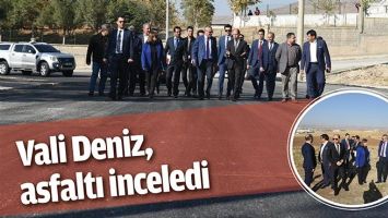 VALİ, OSB&rsquo;NİN ASFALTINI İNCELEDİ
