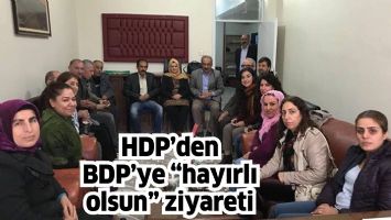 HDP&rsquo;DEN DBP&rsquo;YE &ldquo;HAYIRLI OLSUN&rdquo; ZİYARETİ