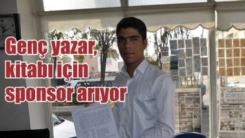 GEN&Ccedil; YAZAR, KİTABI İ&Ccedil;İN SPONSOR ARIYOR