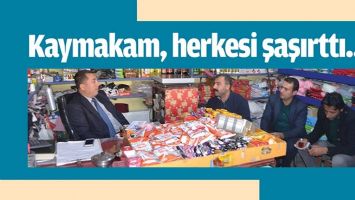 KAYMAKAM, BAKKAL D&Uuml;KKANI İŞLETTİ...