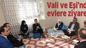 VALİ VE EŞİ&rsquo;NDEN EVLERE ZİYARET&hellip;