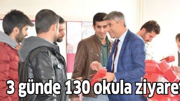 3 g&uuml;nde 130 okula ziyaret&hellip;