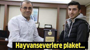 Hayvanseverlere plaket&hellip;